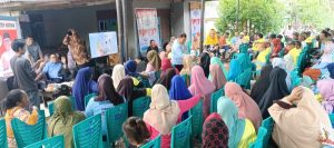 Suasana kampanye Paslon Bupati Natuna Nomor Urut, Cen Sui Lan - Jarmin (Cermin) di Desa Tapau, Kecamatan Bunguran Tengah.