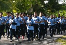 Olahraga Bersama Bangun Soliditas Prajurit Lanud RSA Natuna di Garda Terdepan NKRI