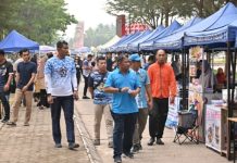 Semarak Pasar Minggu Ria, Lanud Raden Sadjad Gairahkan UMKM Natuna Makin Produktif