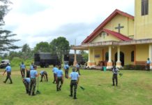 Jelang Natal 2025, Lanud RSA Natuna Gelar Karya Bakti di Gereja GPIB Puak