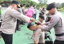 54 Personel Polres Natuna Naik Pangkat, Kapolres Tekankan Rasa Syukur dan Semangat Pengabdian