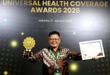 Bupati Pasaman Welly Suhery Terima UHC Award 2026, Bukti Komitmen Pelayanan Kesehatan Gratis