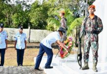 Danlanud RSA Natuna Pimpin Ziarah di TMP Ranai, Sambut HUT ke-80 TNI AU