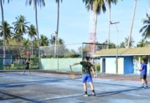 Jaga Kebugaran, Danlanud RSA Laksanakan Tenis Outdoor Bersama Jajaran